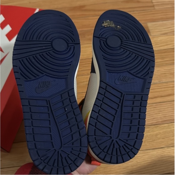 -Wmns Air Jordan 1 High Zip 'Blue Void Citron' - Picture 9 of 9